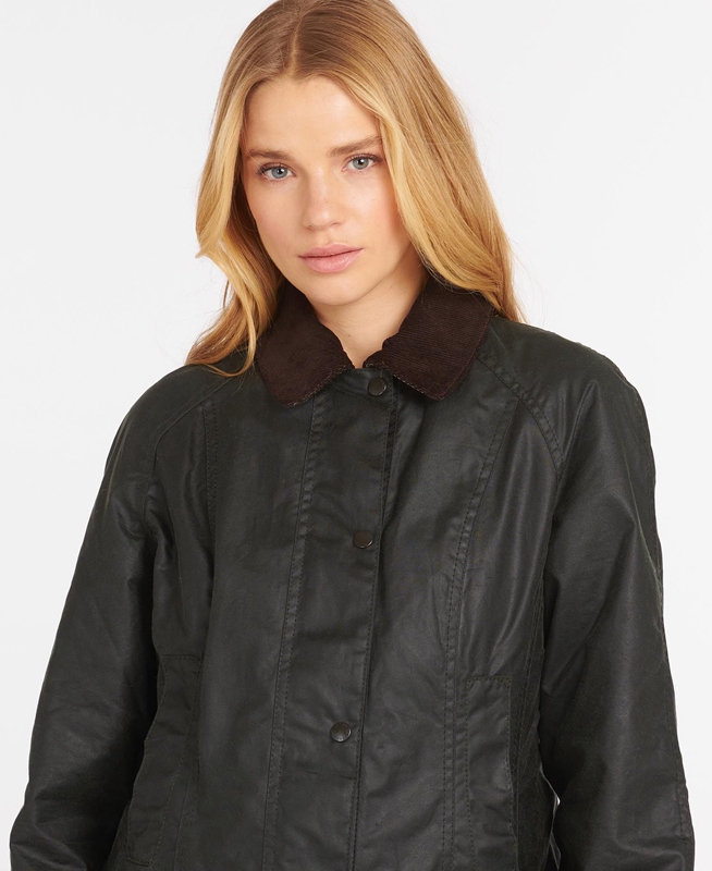 Barbour Beadnell® Női Viaszos Kabát Fekete | 943571-BOY