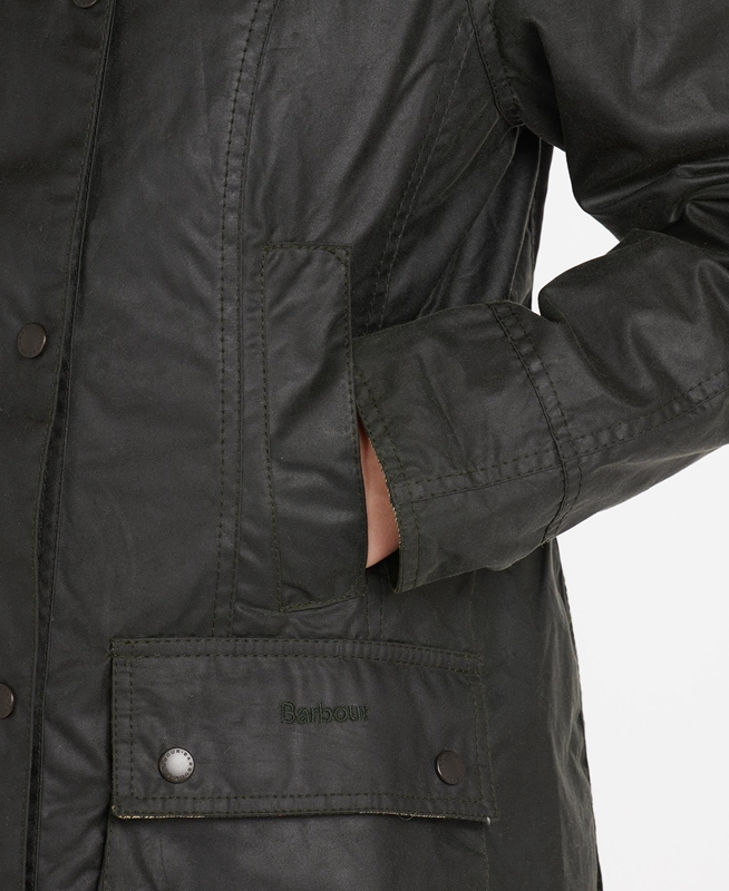 Barbour Beadnell® Női Viaszos Kabát Fekete | 943571-BOY