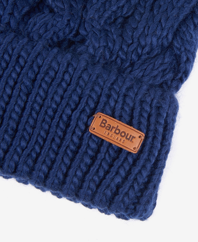 Barbour Beanie Penshaw Cable Női Kalap Kék | 579204-AWY