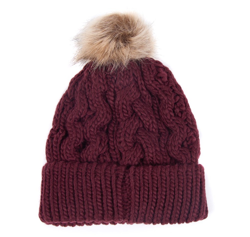 Barbour Beanie Penshaw Cable Női Kalap Lila | 596310-MBZ