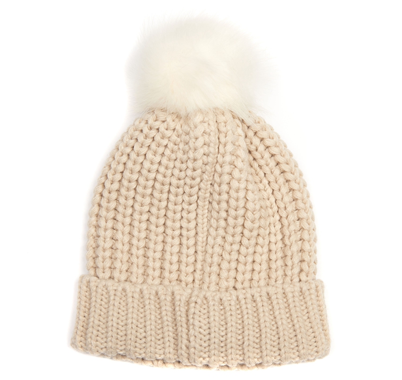 Barbour Beanie Saltburn Női Kalap Bézs | 478039-PZT