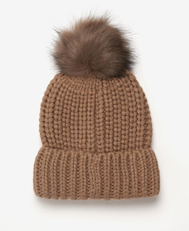 Barbour Beanie Saltburn Női Kalap Bézs | 928705-KME