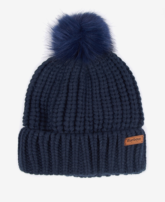 Barbour Beanie Saltburn Női Kalap Kék | 102746-HZP