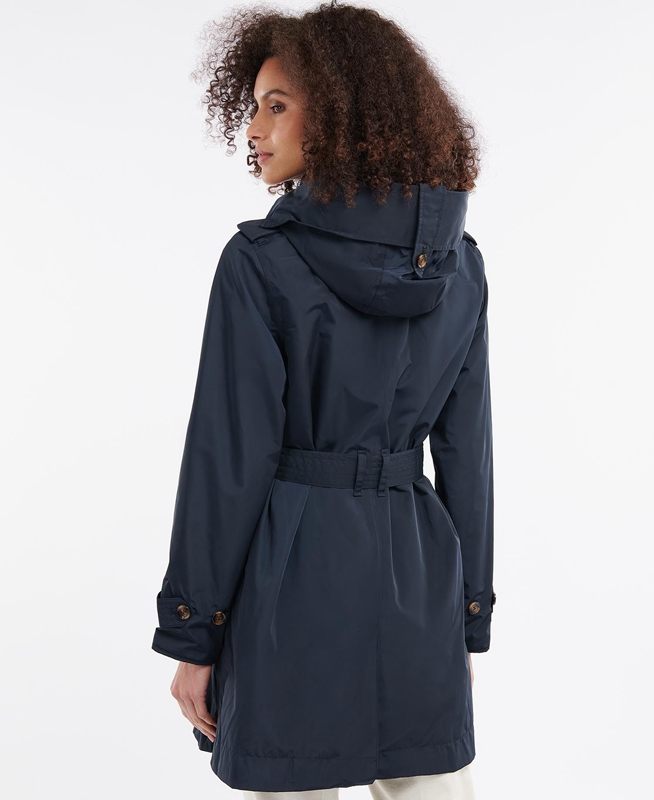 Barbour Beatrice Női Vízálló Kabát Sötétkék | 618403-IMR