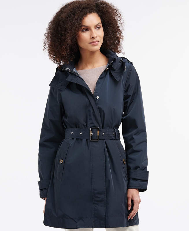 Barbour Beatrice Női Vízálló Kabát Sötétkék | 618403-IMR