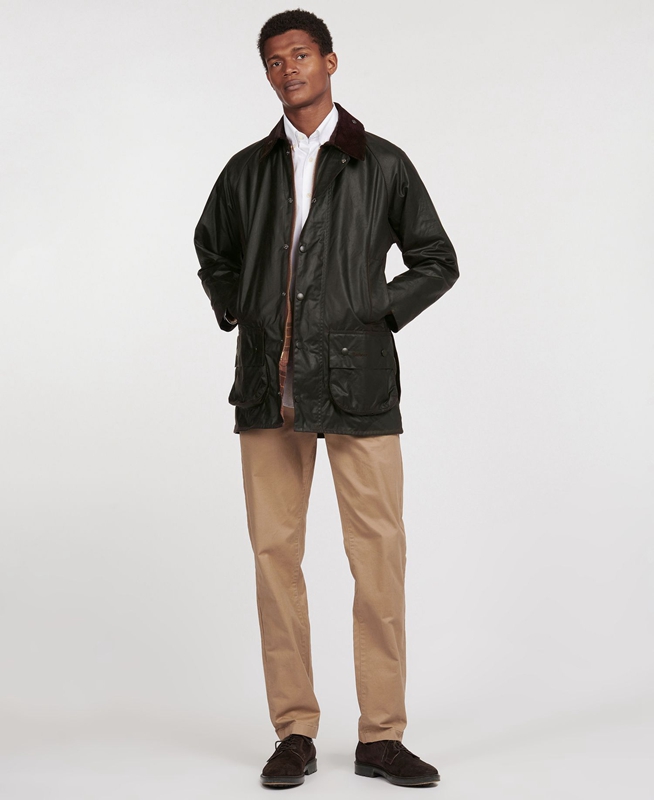 Barbour Beaufort® Férfi Viaszos Kabát Fekete | 809271-TOF