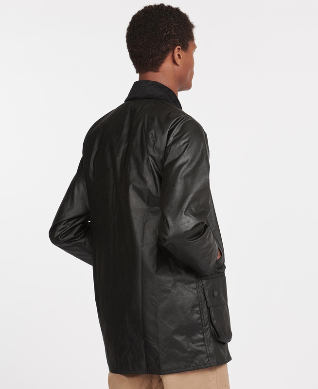 Barbour Beaufort® Férfi Viaszos Kabát Fekete | 928613-NBQ