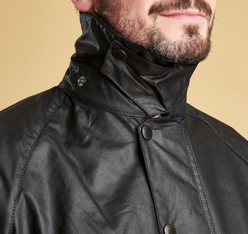 Barbour Beaufort® Férfi Viaszos Kabát Fekete | 928613-NBQ