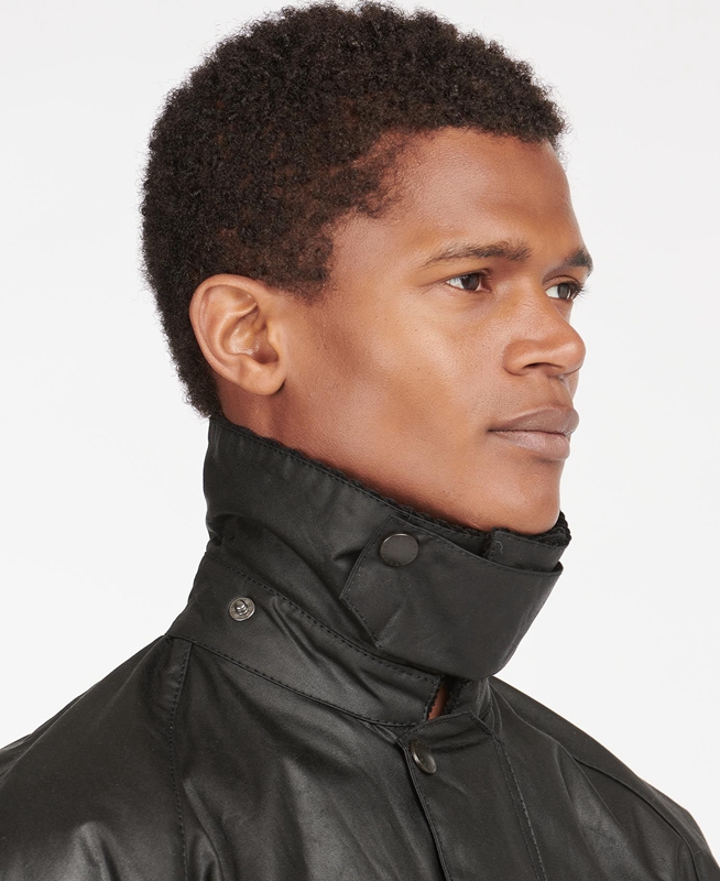 Barbour Beaufort® Férfi Viaszos Kabát Fekete | 928613-NBQ