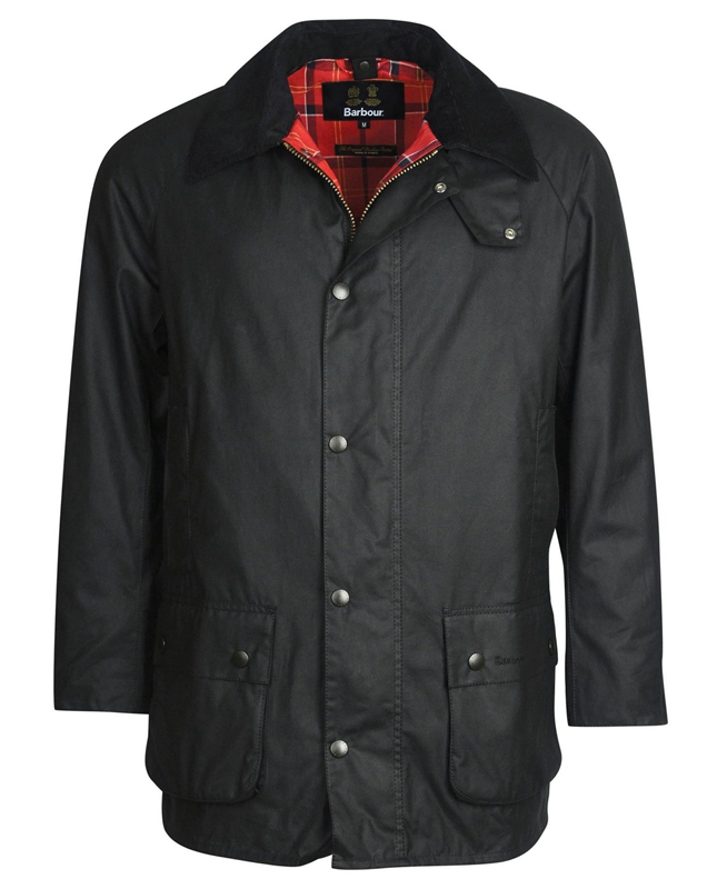 Barbour Beausby Férfi Viaszos Kabát Fekete | 837904-BPV