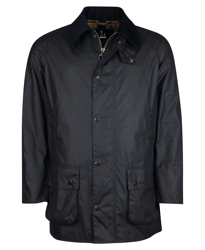 Barbour Beausby Férfi Viaszos Kabát Sötétkék | 127489-CRT