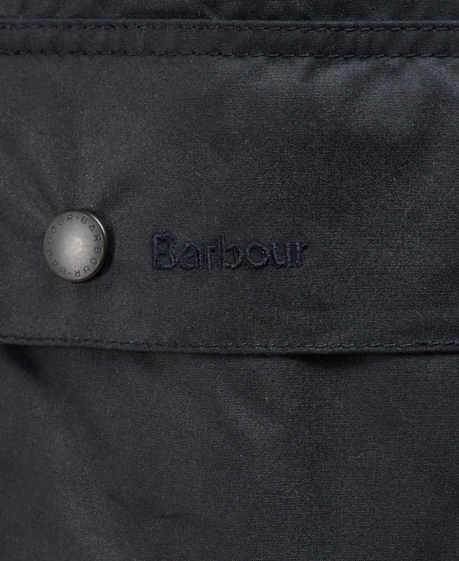 Barbour Beausby Férfi Viaszos Kabát Sötétkék | 127489-CRT