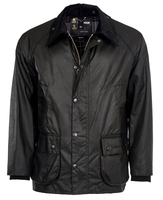 Barbour Bedale® Férfi Viaszos Kabát Fekete | 075823-AJX