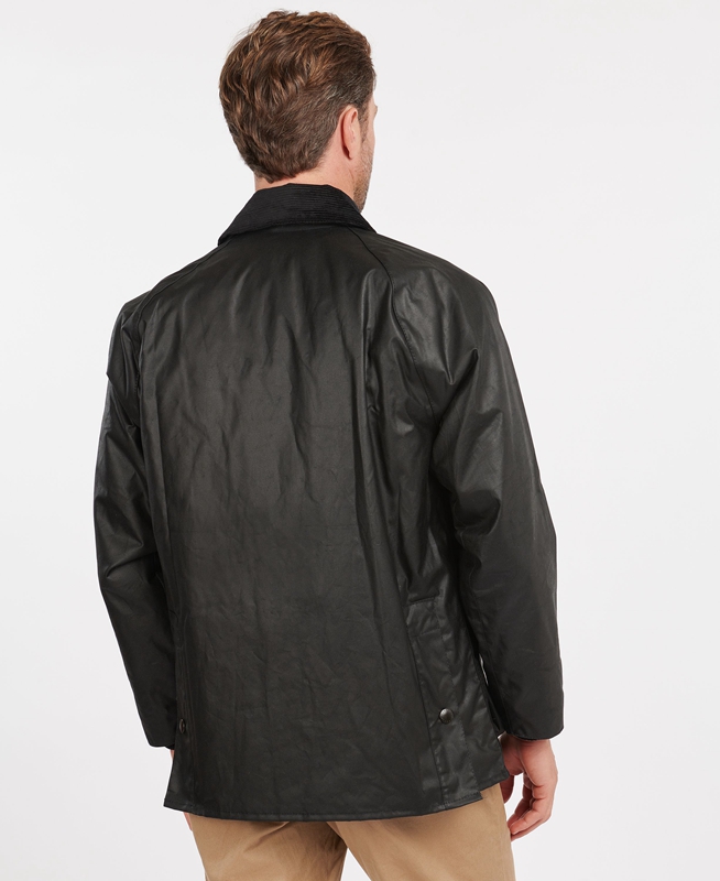 Barbour Bedale® Férfi Viaszos Kabát Fekete | 075823-AJX