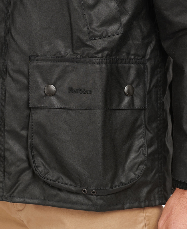 Barbour Bedale® Férfi Viaszos Kabát Fekete | 075823-AJX