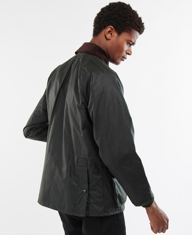 Barbour Bedale® Férfi Viaszos Kabát Fekete | 578140-BPL