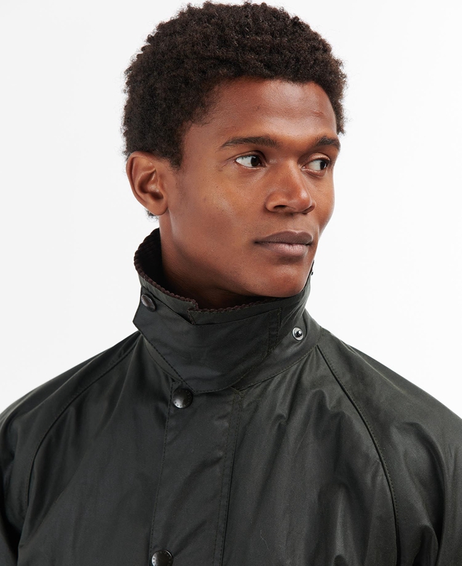 Barbour Bedale® Férfi Viaszos Kabát Fekete | 578140-BPL