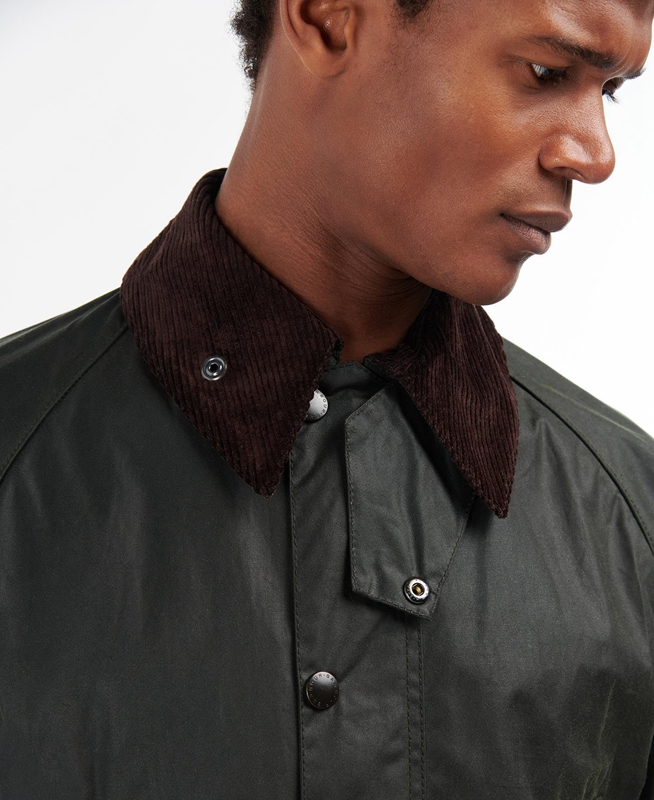 Barbour Bedale® Férfi Viaszos Kabát Fekete | 578140-BPL