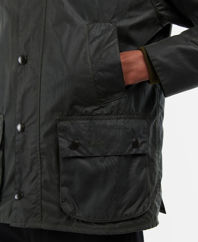 Barbour Bedale® Férfi Viaszos Kabát Fekete | 578140-BPL