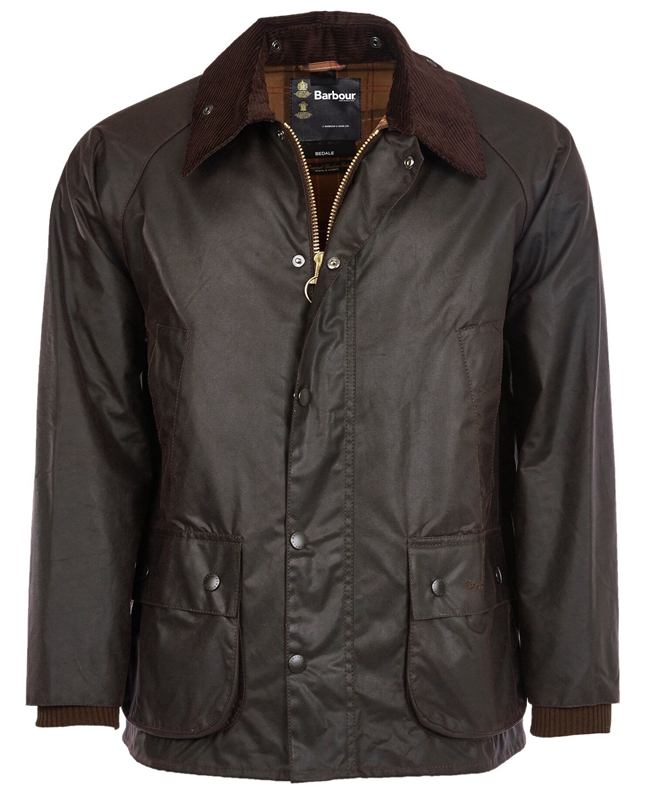 Barbour Bedale® Férfi Viaszos Kabát Kávé | 176390-JEV