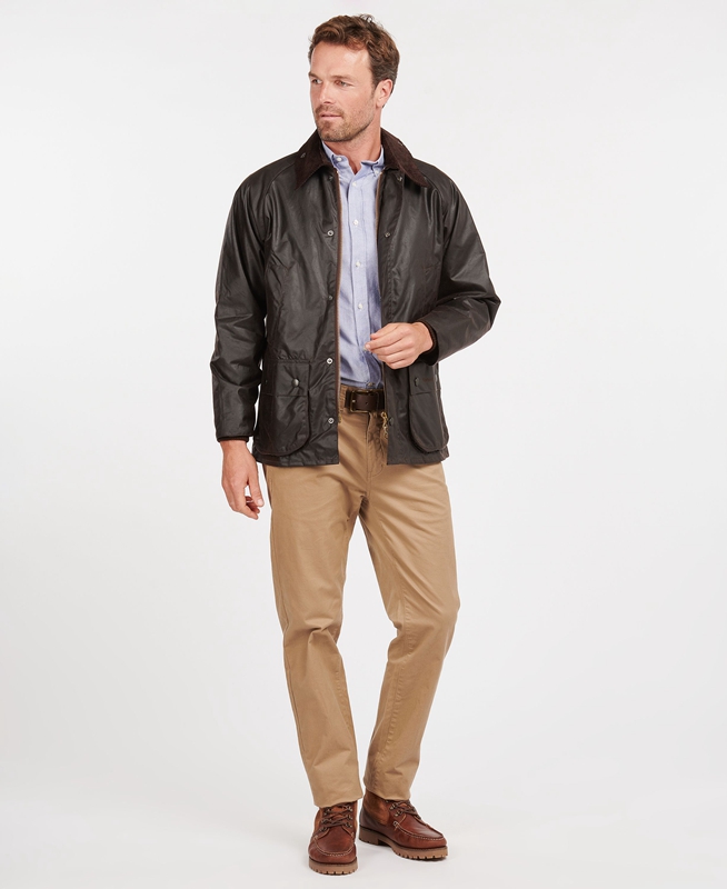 Barbour Bedale® Férfi Viaszos Kabát Kávé | 176390-JEV