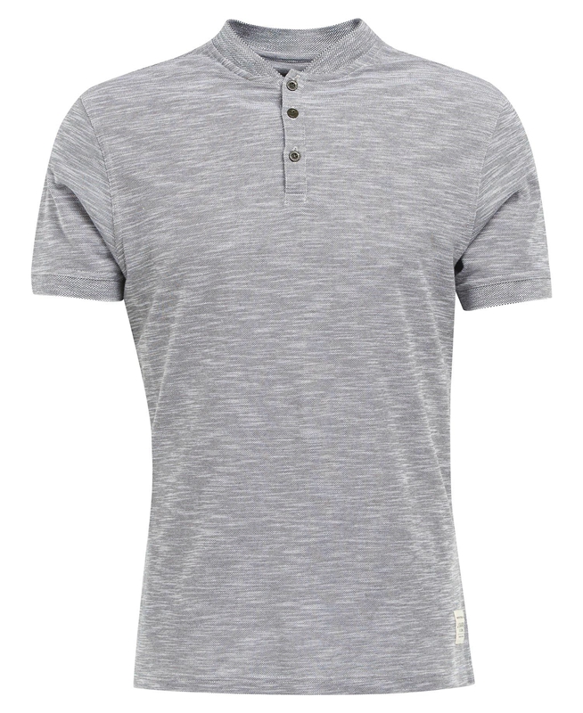 Barbour Belgrave Sport Neck Férfi Póló Szürke | 264715-GXJ