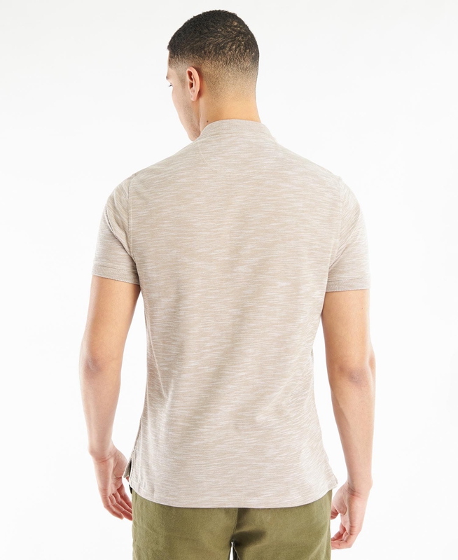 Barbour Belgrave Sport Neck Férfi Póló Szürke | 814367-VYC