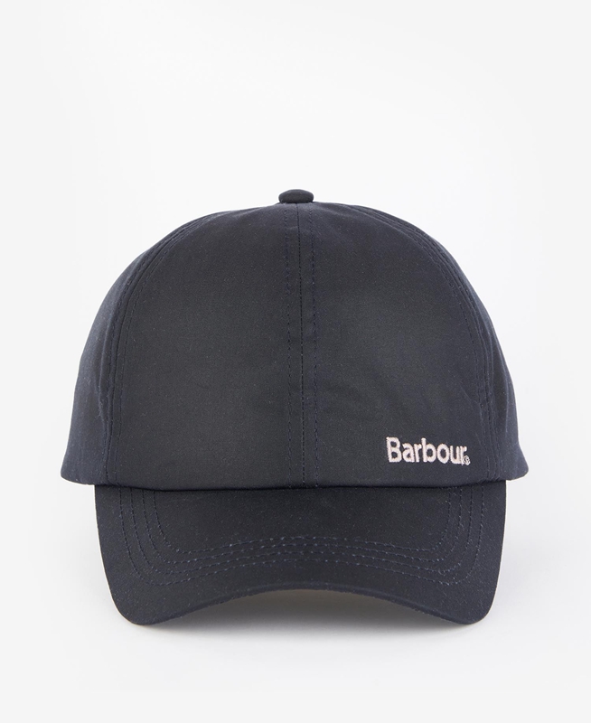 Barbour Belsay Wax Sports Cap Női Kalap Sötétkék | 062958-OZV