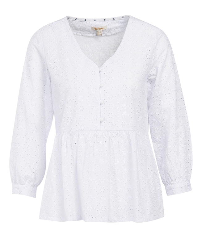 Barbour Bindweed Top Női Ingek Fehér | 218509-YNB