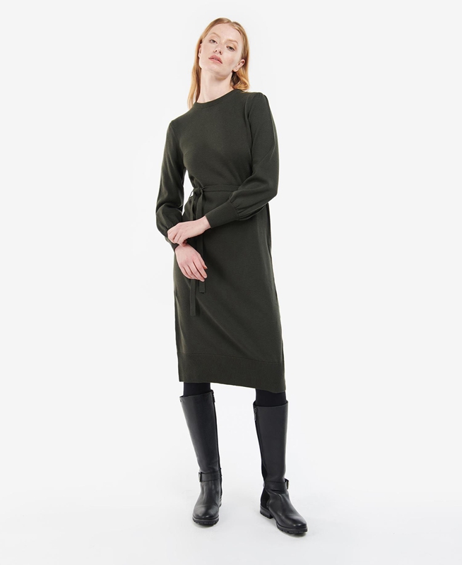 Barbour Birch Női Ruha Olivazöld | 785302-GWD