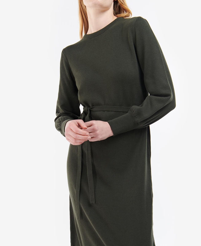 Barbour Birch Női Ruha Olivazöld | 785302-GWD