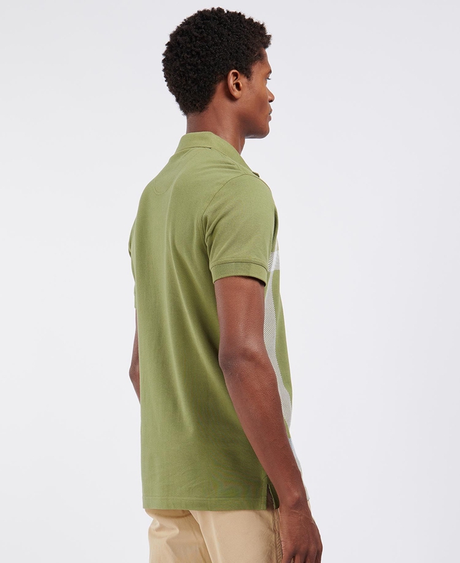 Barbour Blaine Férfi Polo shirts Zöld | 042987-WOJ