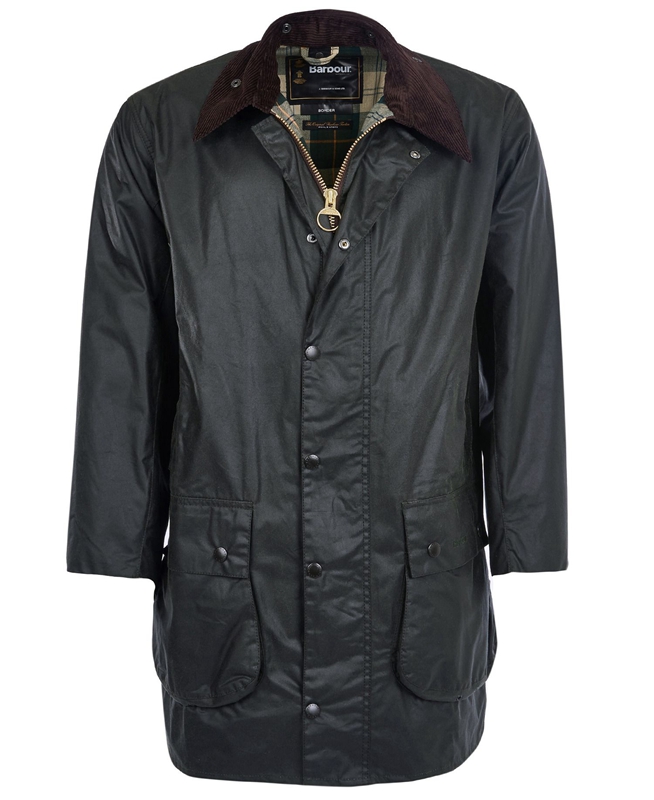 Barbour Border® Férfi Viaszos Kabát Fekete | 423978-CYF