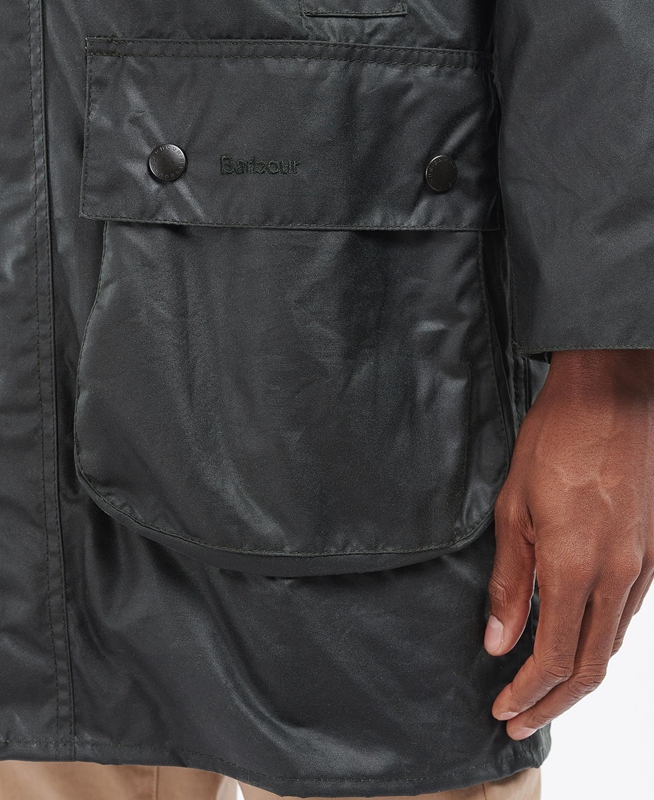 Barbour Border® Férfi Viaszos Kabát Fekete | 423978-CYF