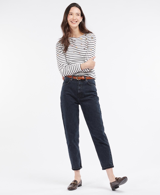 Barbour Bradley Print Top Női Póló Színes | 416923-HVJ