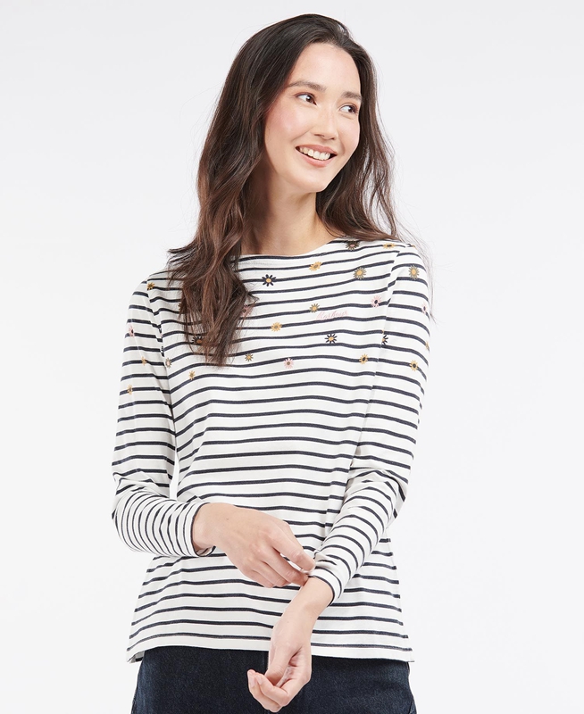 Barbour Bradley Print Top Női Póló Színes | 416923-HVJ