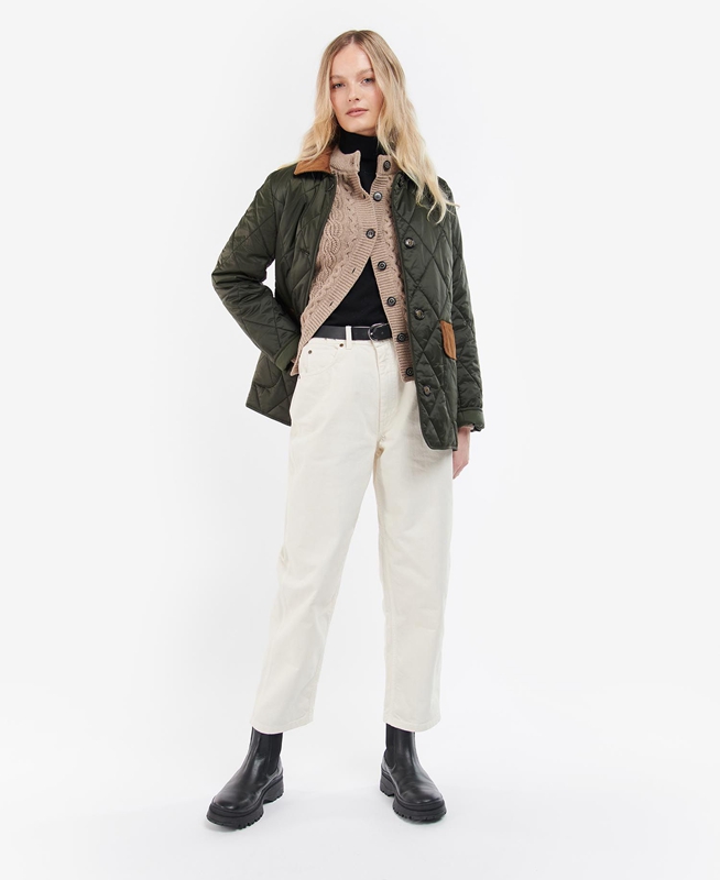Barbour Bragar Női Vattázott Kabát Olivazöld | 875104-LDX