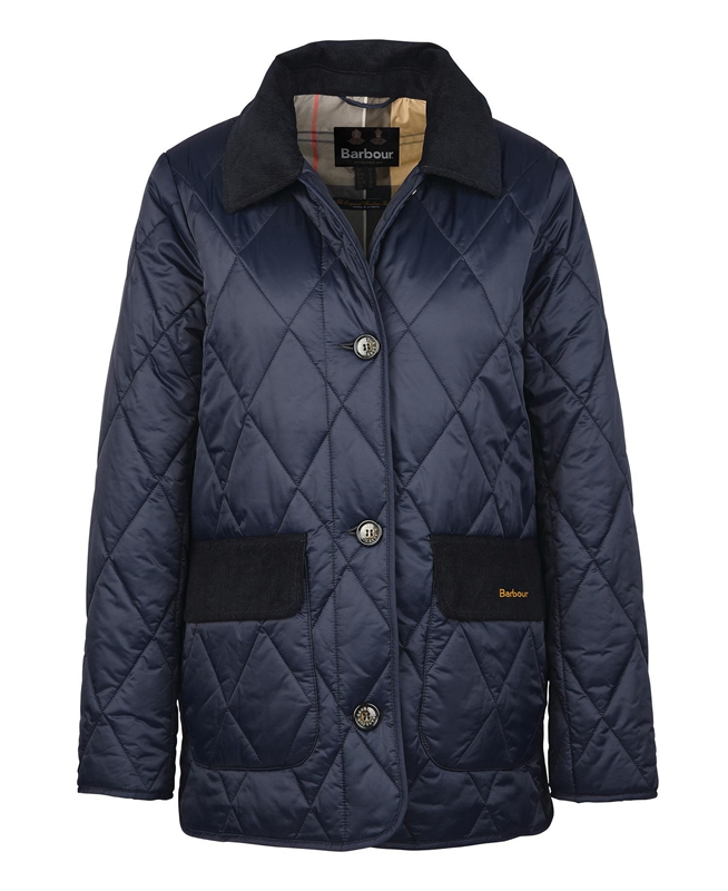 Barbour Bragar Női Vattázott Kabát Sötétkék | 472683-QGB