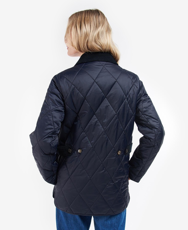 Barbour Bragar Női Vattázott Kabát Sötétkék | 472683-QGB
