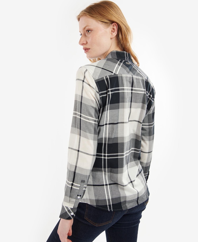 Barbour Bredon Női Ingek Fekete Szürke | 743169-QNI