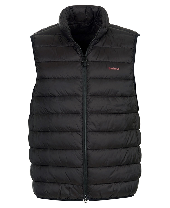 Barbour Bretby Férfi Mellény Fekete | 350418-QXI