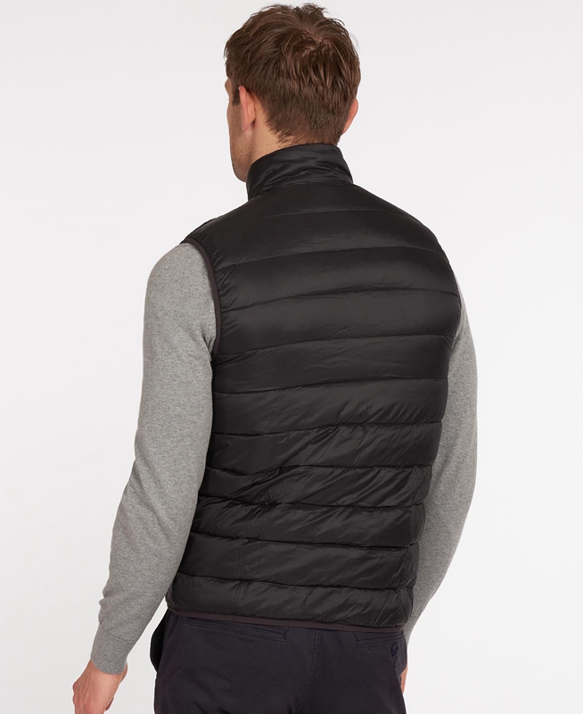 Barbour Bretby Férfi Mellény Fekete | 350418-QXI