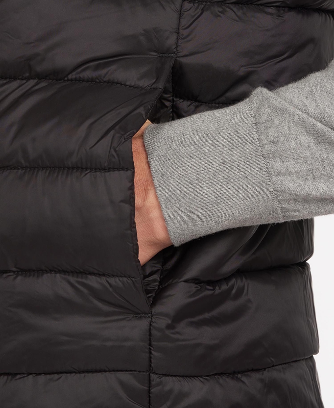 Barbour Bretby Férfi Mellény Fekete | 350418-QXI