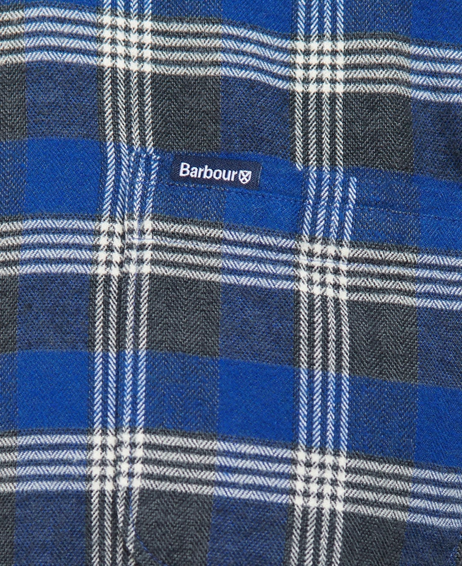 Barbour Brockwell Tailored Fit Férfi Ingek Kék | 521049-EID