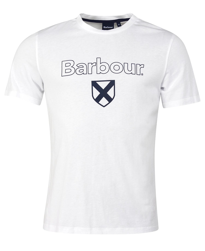 Barbour Cameron Férfi Póló Fehér | 765493-WFY