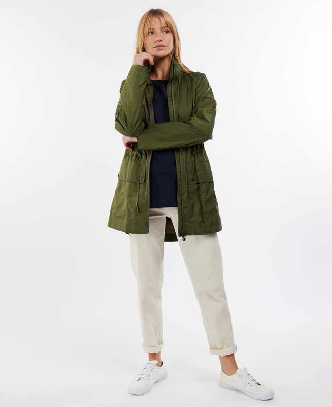 Barbour Campion Showerproof Női Alkalmi Dzsekik Zöld | 159038-HYI