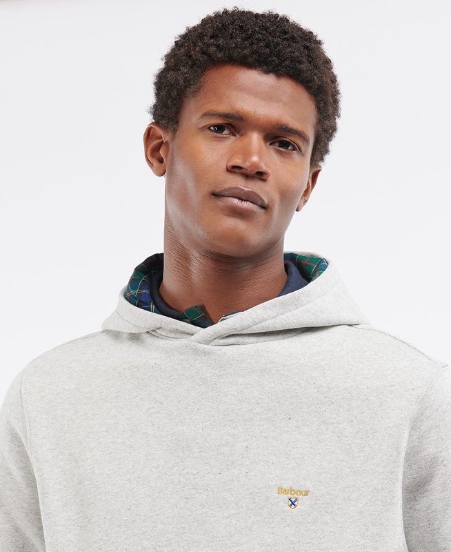 Barbour Campus Hoodie Férfi Pulóverek Szürke | 417839-JFA