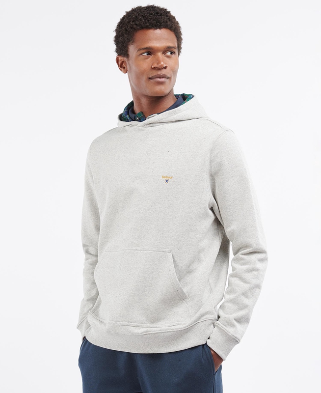 Barbour Campus Hoodie Férfi Pulóverek Szürke | 417839-JFA