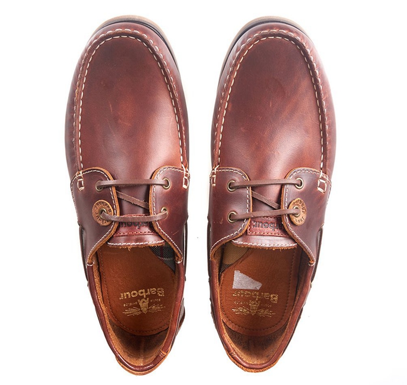 Barbour Capstan Férfi Vitorlás Cipő Barna | 249675-UQX