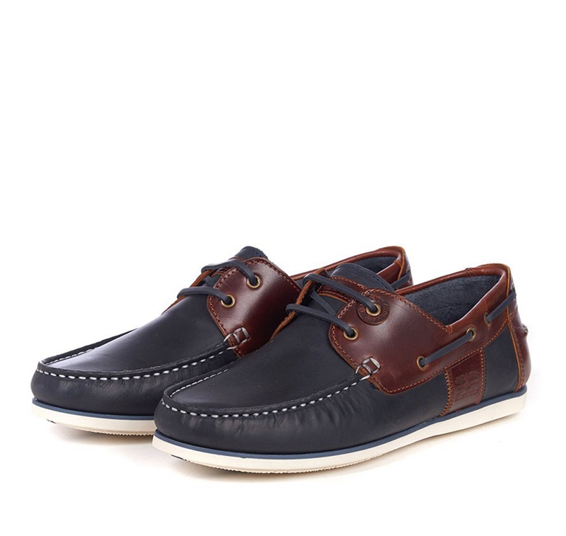 Barbour Capstan Férfi Vitorlás Cipő Sötétkék | 568371-PZS